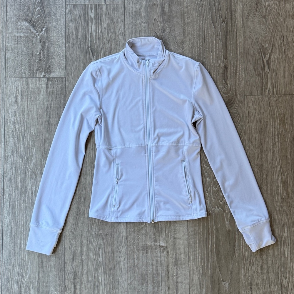 Light White Zip-Up Jacket